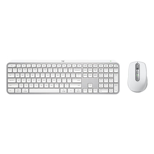 Logitech MX Keys S wireless Bluetooth keyboard office keyboard ultra-thin full-size smart backlight light tone portable keyboard MXKeys S+Anywhere3S keyboard and mouse set white