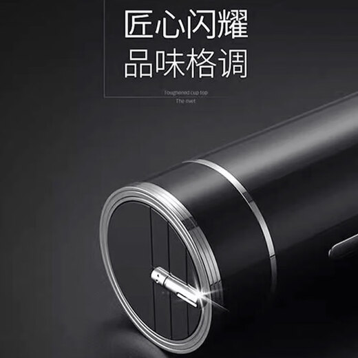 伯莎丹顿高档纯银内胆茶水杯男女银杯子S999车载保温杯刻字定制礼物礼品 优雅白内胆70克+礼盒