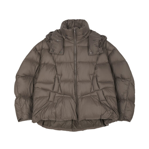 Jnby/Jiangnan tela Otoño e invierno Down Jacket para mujeres Diseño tridimensional Collar mangas largas 5o0c13660 209/marrón oscuro L