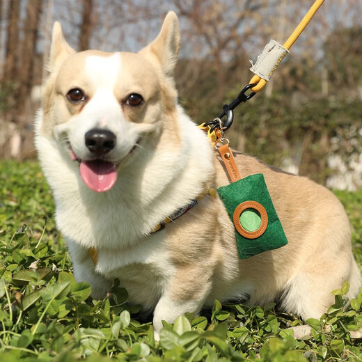 Fukumaru dog poop bag dispenser (includes a roll of poop bags)