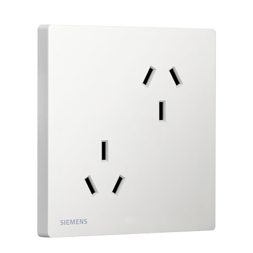 
Siemens (SIEMENS) switch socket panel 10A multi-hole socket 86 type misalignment socket Six-hole socket elegant white