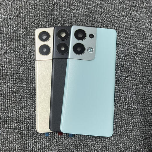 适用于OPPOreno9原装拆机后盖RENO9pro后壳9Pro+原厂后盖电池盖 Reno9皓月黑带镜框镜片后盖