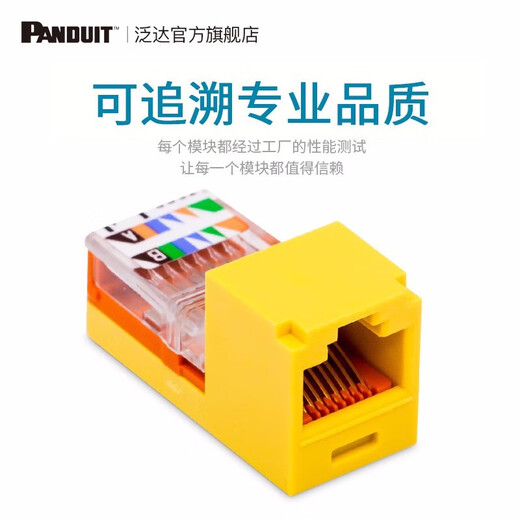Panda (Panduit) Panneau de réseau de socket dépasse la catégorie 5, catégorie 6, catégorie 6, module de catégorie 6