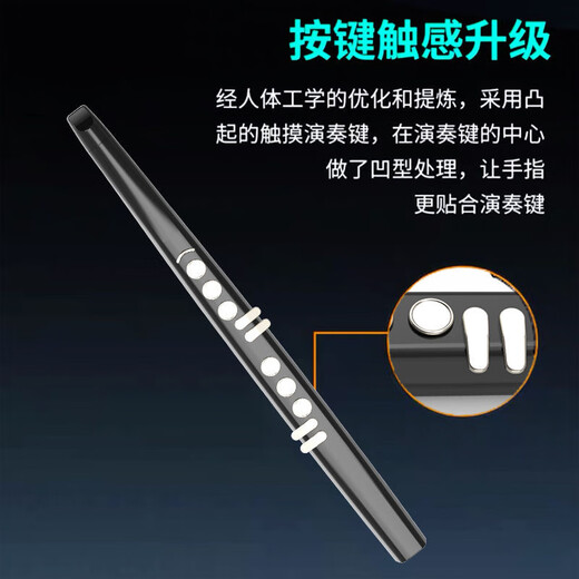 高乐高  GAOEGAO新款国产电吹管乐器大全电萨克斯笛子初学者中老年人葫芦丝电子管 演奏款S56标配黑色