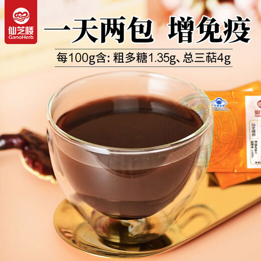 仙芝楼破壁灵芝孢子粉灵芝多糖增强免疫力保健礼盒装 【1g*80袋/盒】*5盒【送1盒同款共发6盒】