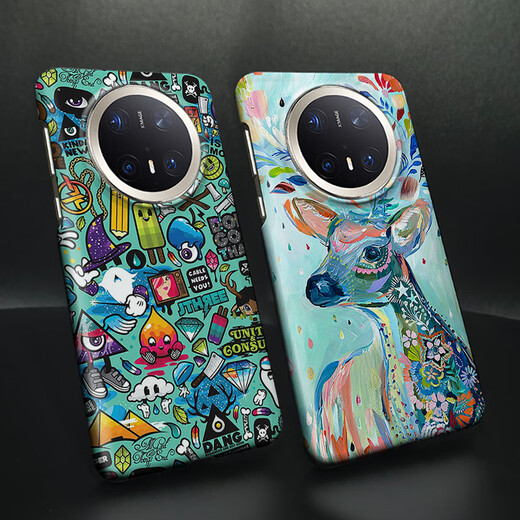 Meskins Anti-Fall und Wear Protective Case für Huawei Mate60pro Mobiltelefon Voller neuer neuer Mate70 Graffiti Personalisierte benutzerdefinierte gekrümmte Bildschirm Hauttextur Handelungszubehör Schutzhülle Burst 829 Huawei Mate40pro