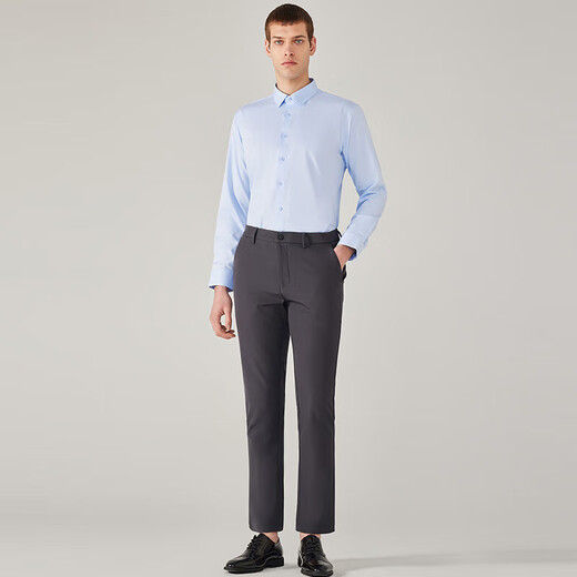 Romon Color Business Professional Wear Forme Men's Shirt Work Cloth