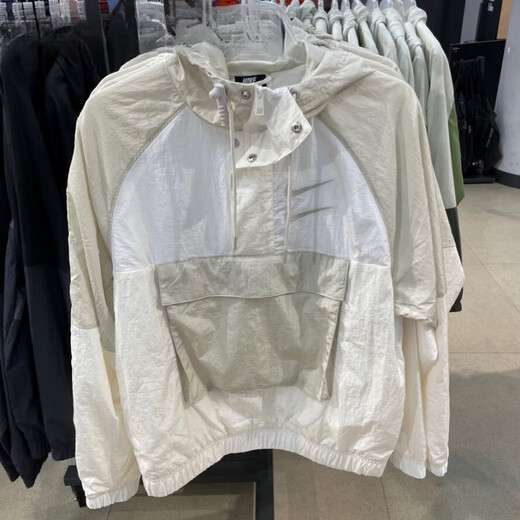 耐克（NIKE）七夕礼物秋外套男女运动休闲大口袋双钩套头夹克 CU3886-DJ0477 黑色DJ0477-011 S