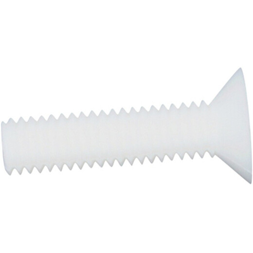 XMSJPP corrosion-resistant flat head screws M6-M10 cross countersunk head insulated acid and alkali resistant plastic pp screws and bolts M6*12200 pcs