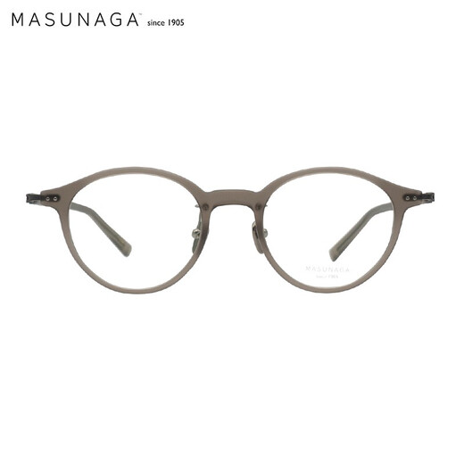 masunaga增永眼镜框日本钛+板材近视眼镜架GMS-831 #24+配镜法国1.60镜片