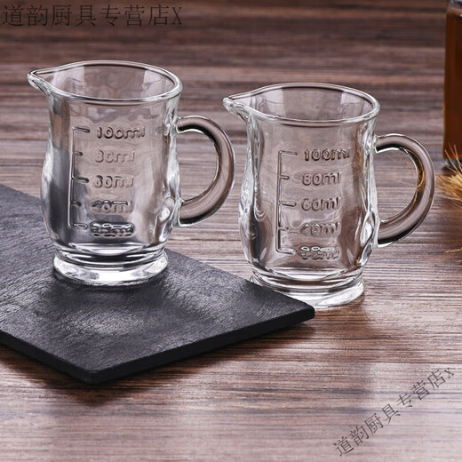 Miaopule thickened glass decanter, white wine dispenser, lead-free thickened heat-resistant glass wine dispenser, white wine cup with handle, tasting cup 10.ml, 6 pieces will be shipped before delivery 1ml