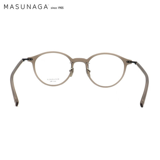 masunaga增永眼镜框日本钛+板材近视眼镜架GMS-831 #24+配镜法国1.60镜片