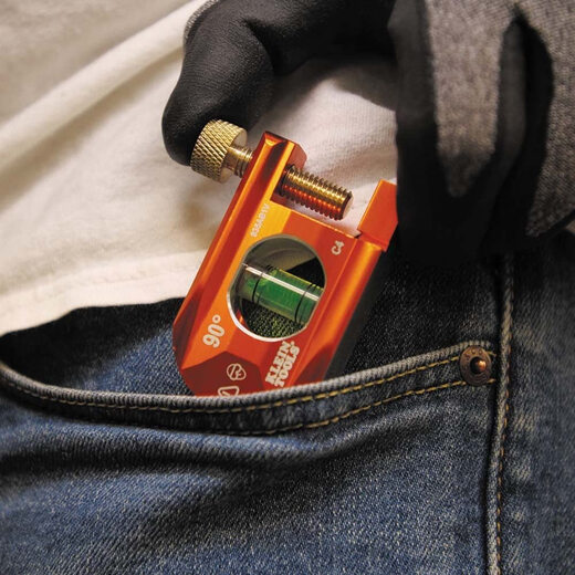 Klein Tools 6.35cm Dog Legless Electrician's Level Orange Aluminum Single Bubble