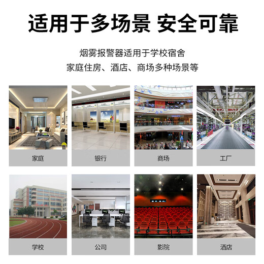 Hauskop smoke alarm fire detector independent photoelectric smoke fire certification acceptance YJsa01