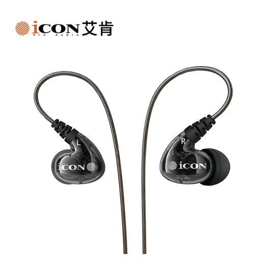 ICON iCON Scan8 in-ear monitoring headphones medium and low frequency wired earbuds live broadcast anchor karaoke sound card 3 meters long monitoring headphones iCON Aiken monitoring headphones
