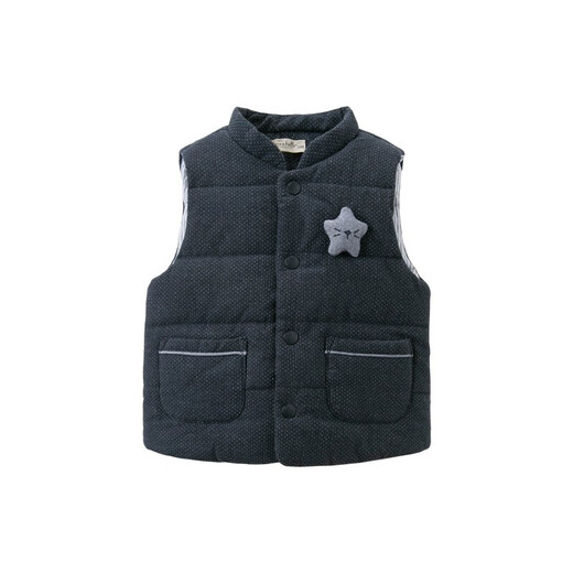 
David BELLA (DAVE/BELLA) children's clothing, baby vest, baby vest, children's clothes, boys, girls, horse clips, baby vest, navy blue DB15850 66 cm (recommended height 59-66 cm)