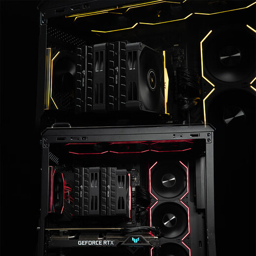 丛林豹星际积木V2 RS风扇拼接反叶12cm无限镜支持神光同步 PWM 调速白色机箱风扇ARGB台式电脑静音 星际积木V2 RS【黑色反叶】