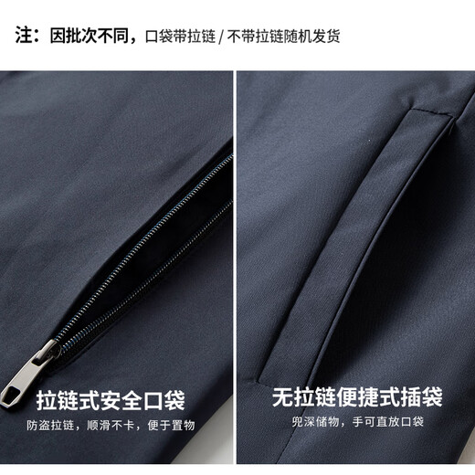 Shanshan [Three-Proof Fabric] Executive Jacket Lapel Jacket Men's Business Windproof and Rainproof Commuting Anti-wrinkle and Wear-Resistant Men's Clothing