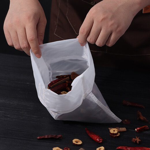 拜杰（Baijie）厨房豆浆过滤网 纱布过滤隔渣袋 细密中药滤网筛 家用挤馅袋 2只30*40cm 100目