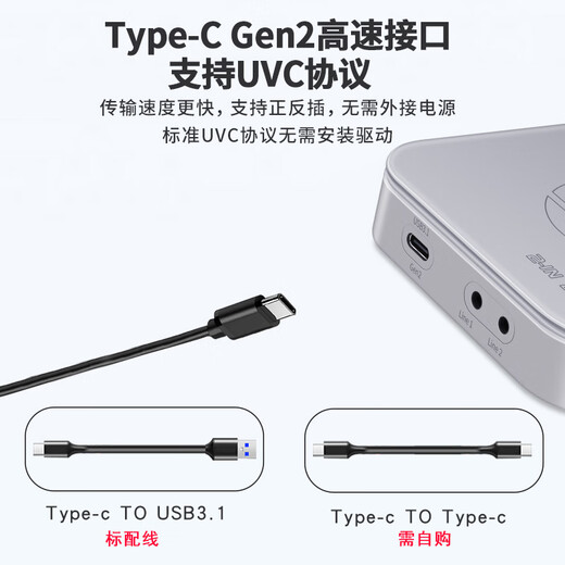 创视之星 4K60双路hdmi视频采集卡rgb24单反/相机/摄像机/手机高清直播专用抖音视频号2路两路机位画中画 双路真4K采集卡CSZX-692HDMI