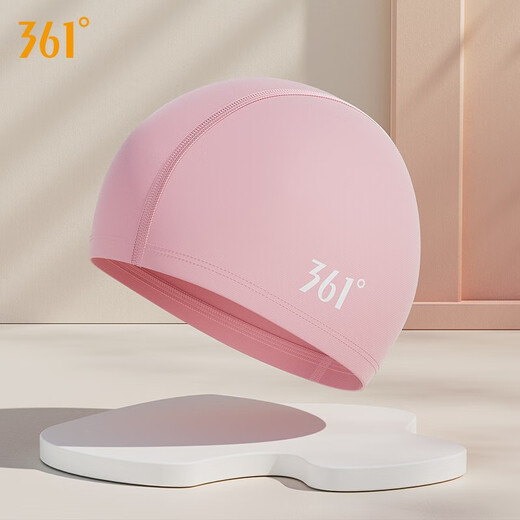 361 Swimming Goggles Unisex Adult Myopia Swimming Goggles Swimming Cap Set High Definition Waterproof and Anti-fog Swimming Equipment Pink and White Cloth Cap Set Flat Light