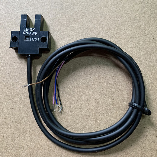 U型光电开关带线EE-SX670WR/671/SX672A/673/SX674/675/676/67 EE-SX671WR NPN型 感应到灭指示灯 1米(标配)