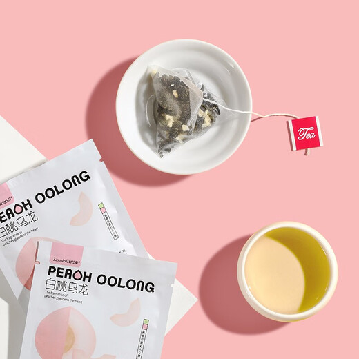 Tessdoll original hand-brewed milk tea powder bagged instant jasmine osmanthus white peach oolong white peach oolong milk tea 1 barrel