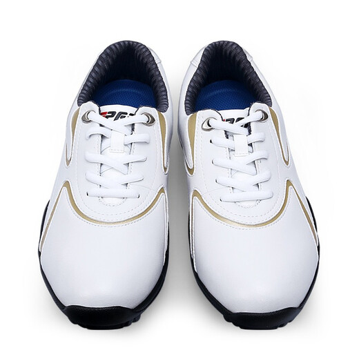 PGM Golfschuhe Herren klassische Turnschuhe lässige Anti-Rutsch-Schuhe Gold XZ016 42