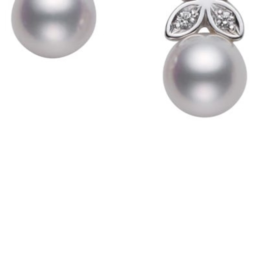 Mikimoto MIKIMOTO women's pearl earrings silver diamond-set flowers exquisite pearl earrings give gifts to girlfriend PE-1392PU