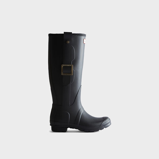 
HUNTER British classic Wellington high boots buckle rain boots outdoor snow waterproof and non-slip women's shoes long boots black/BLK 38