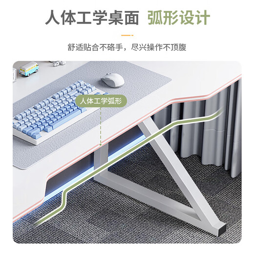 Desktop home table and chair bedroom desk student study table simple table workbench 80*50 cm black