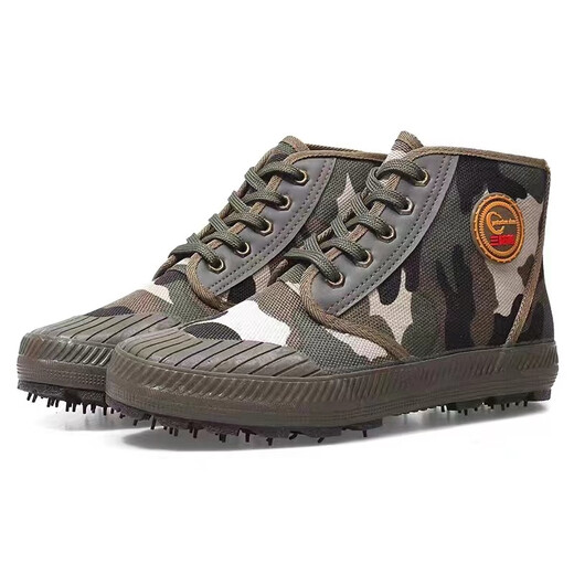 Capacitación militar zapatos de liberación de camuflaje de camuflaje de tres a prueba zapatos de construcción para hombres Zapatos de trabajo de trabajo migrante zapatos de trabajo de trabajadores migrantes lino transpirable y resistente a los zapatos de tres a prueba de tres a prueba