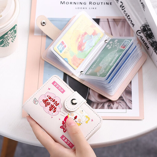 途尊（kingtrip）防盗刷国潮卡包卡通可爱女士个性多卡位超薄防消磁小巧银行卡套夹 锦鲤附体22卡可放驾驶证