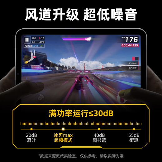 Piva Paiwei Ice Blade Max tablet radiator magnetic heat dissipation semiconductor refrigeration cooling artifact ipad chicken game b2max is suitable for Apple Xiaomi Huawei oppo cooling area upgrade Ice Blade MAX tablet model requires the use of a 45-watt PD charging head to achieve full power