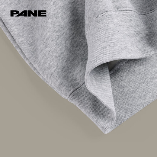 PANEPANE 2024 autumn new round neck sweatshirt long sleeve casual pullover letter loose light gray top for men and women light grey9767 M