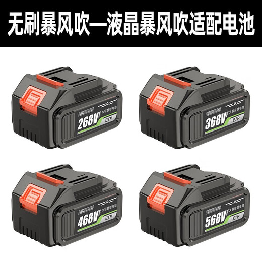 广东蓝充电式刷液晶吹风工业用鼓风吹灰锂电吹雪锂电池 DY暴风吹3888TV电池