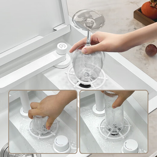 LING YUXUN BALCON BAR PUSTUBLISE Invisible petit lavabo tasse de tasse de lavabo simple Végétable West Kitchen Middle Island Table Mini Small Washer Basin 4839B DÉCHARGE D'HAMPE