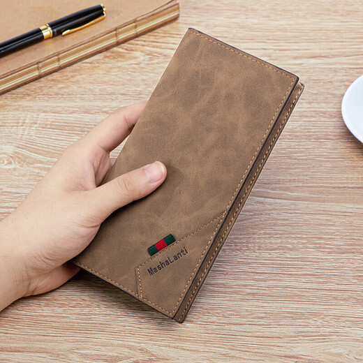 
MashaLanti casual men's wallet long wallet clutch multiple card card bag coin wallet men's Chinese Valentine's Day gift