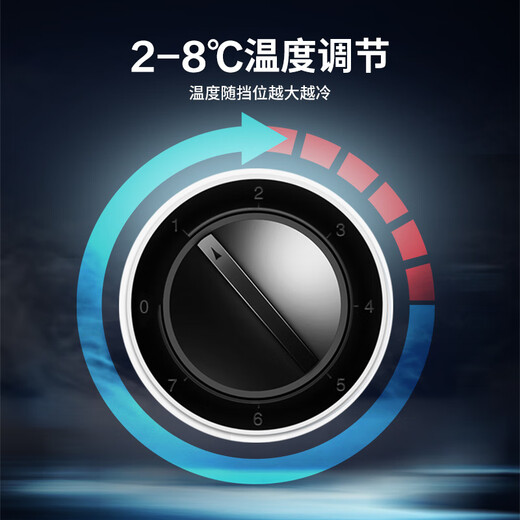 
Xilaisheng display cabinet refrigeration large capacity commercial display cabinet glass door Supermarket convenience store refrigerator beer beverage cabinet air-cooled direct cooling Double door machine red Yao black 688L丨Direct cooling