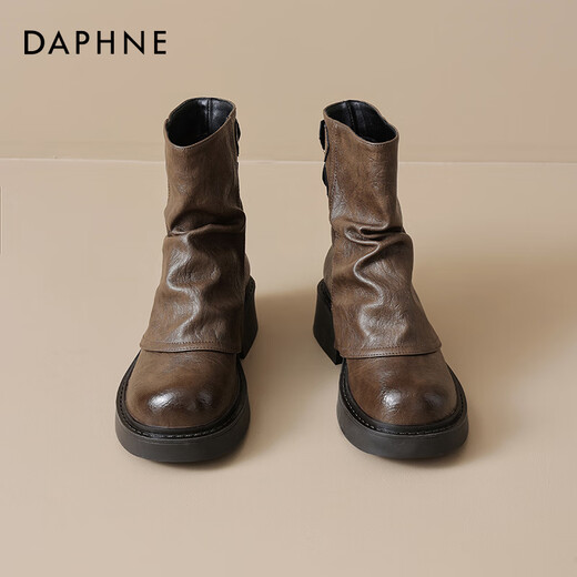 Daphne Maillard Brown Xinjiang Boots Women's Short Boots 2025 New Grassland Desert Outfit Summer Martin Boots