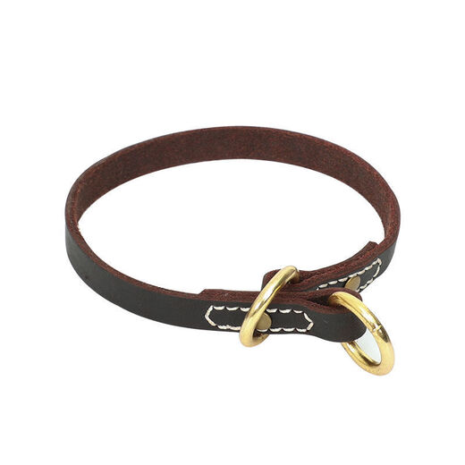 Pet mobilization dog leash dog P chain cowhide dog rope small and medium-sized dog cowhide integrated French bucket P rope 1.8CM*1.8M medium and large cowhide