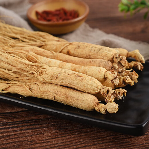 长白山人参300克粗根盒装全须生晒参白参年份足 煲汤煮粥补品泡酒礼品