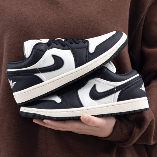 Nike (Nike) Freizeitschuhe für Frauen 2025 Sommer AJ1 Schwarz-Weiß Retro Panda Classic Sneakers FB9893-101 36.5