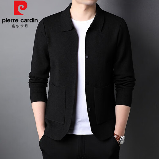 Pier Cardin Light Luxus High-End-Herrenkleidung Stricker Strickjacken 2022 Frühlings- und Herbst Casom Color Pullover für Herren tragen und junger Herrenverletzungen vielseitiger Pulloverjacke für Männer gestrickt grau 175/l