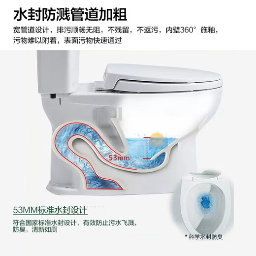 Toto Direct Flush Dividir inodoro DIODO ANTI-BLOCKING ADOLIENTO ANTILOR Y SOBLO DE SALVACIÓN CW830EB (04-B) 305 mm Distancia de pozo