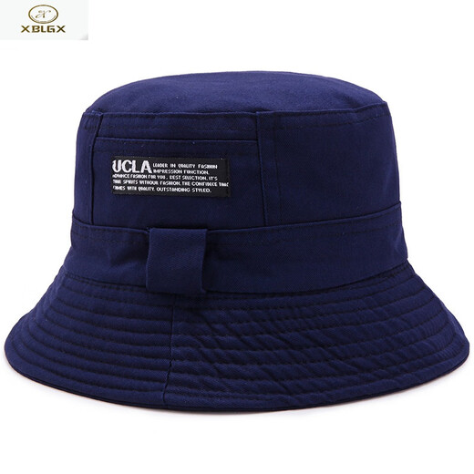 XBLGX spring and autumn hat double-sided fisherman hat anti-1 sunshade hat for men and women same style foldable small hat basin hat khaki color one size 58cm