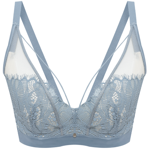 
Lightness Deep V Gathering Crystal Cup Bra PW1105 Athens Blue 75C