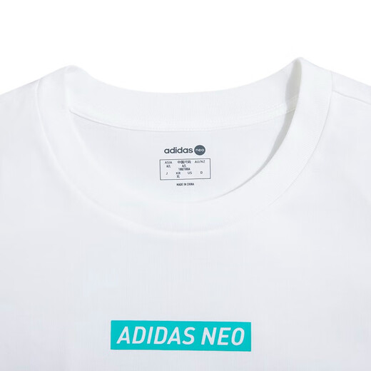 Adidas neo kurzärmelige sommers sommer komfortable atmungsbekleidung modische und vielseitig losen lässige obere halbärmelte t-Shirt HC9717/White Loose L