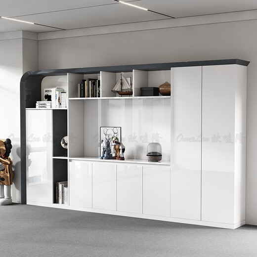 Ou Malong light luxury paint boss desk creative desk president leadership executive desk modern medical beauty fashion desk white 2.8 meters desk + office chair