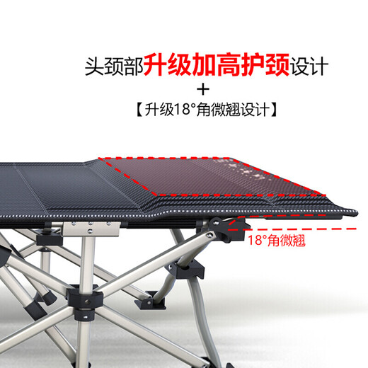 易瑞斯（Easyrest）折叠床办公午休床躺椅户外行军床单人床办公室简易床午睡床 三重加强护颈款